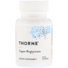 Минералы Thorne Research Медь (Бисглицинат), Copper Bisglycinate, 60 капсул (THR-00341)
