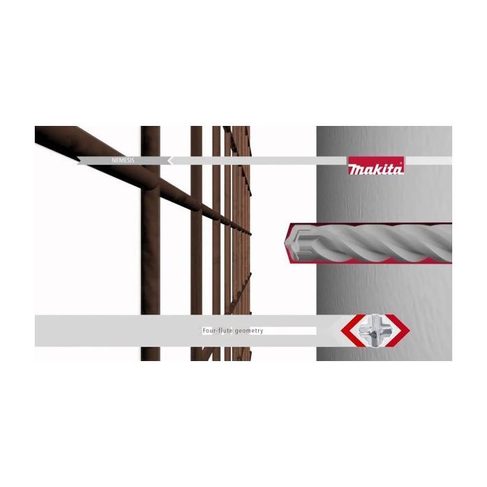 Бур Makita SDS-Plus Nemesis II 10x455 мм (B-58257) изображение 5