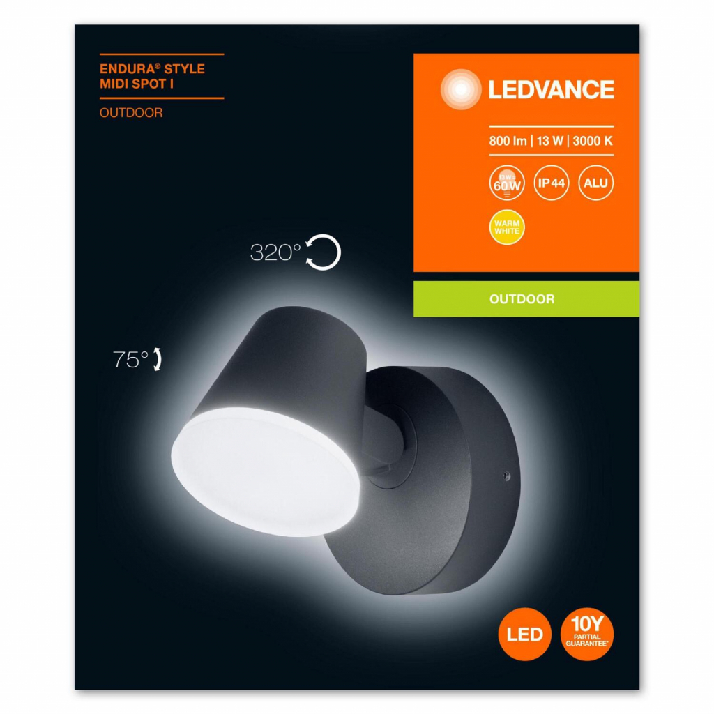 Світильник Osram LED ENDURA STYLE Midi Spot I 13w (800Lm) 3000K (4058075205475) зображення 3