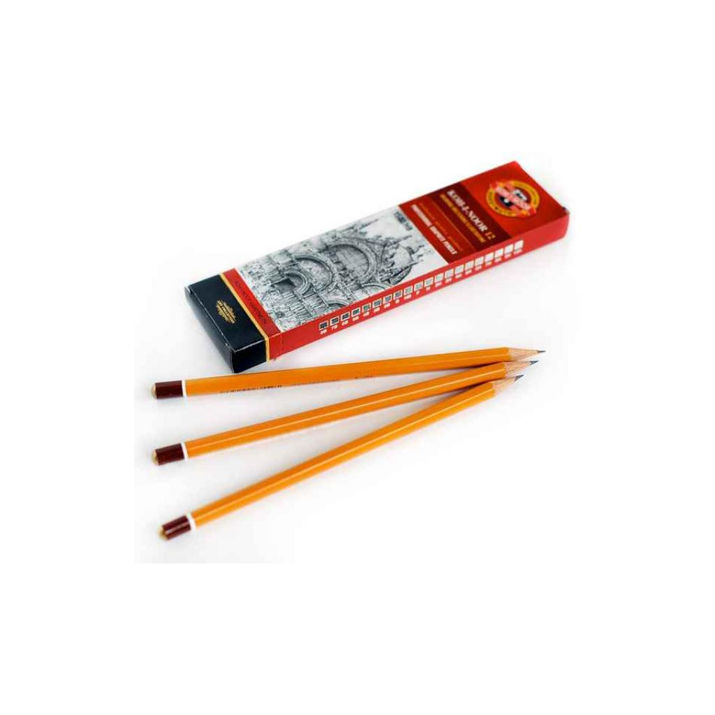 Олівець графітний Koh-i-Noor 10H без гумки корпус Жовтий (1500.10H) зображення 2