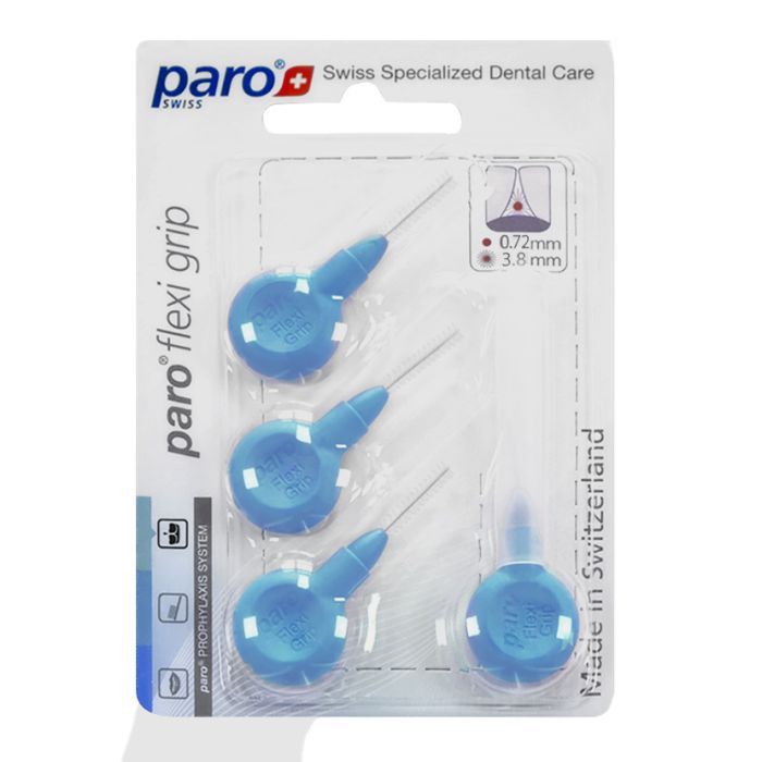 Щетки для межзубных промежутков Paro Swiss Flexi Grip тонкие Ø 3.8 мм 30 шт. (7610458810828) изображение 2