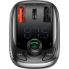 FM модулятор Baseus T typed S-13 Bluetooth MP3 car charger Black (CCTM-B01) зображення 4