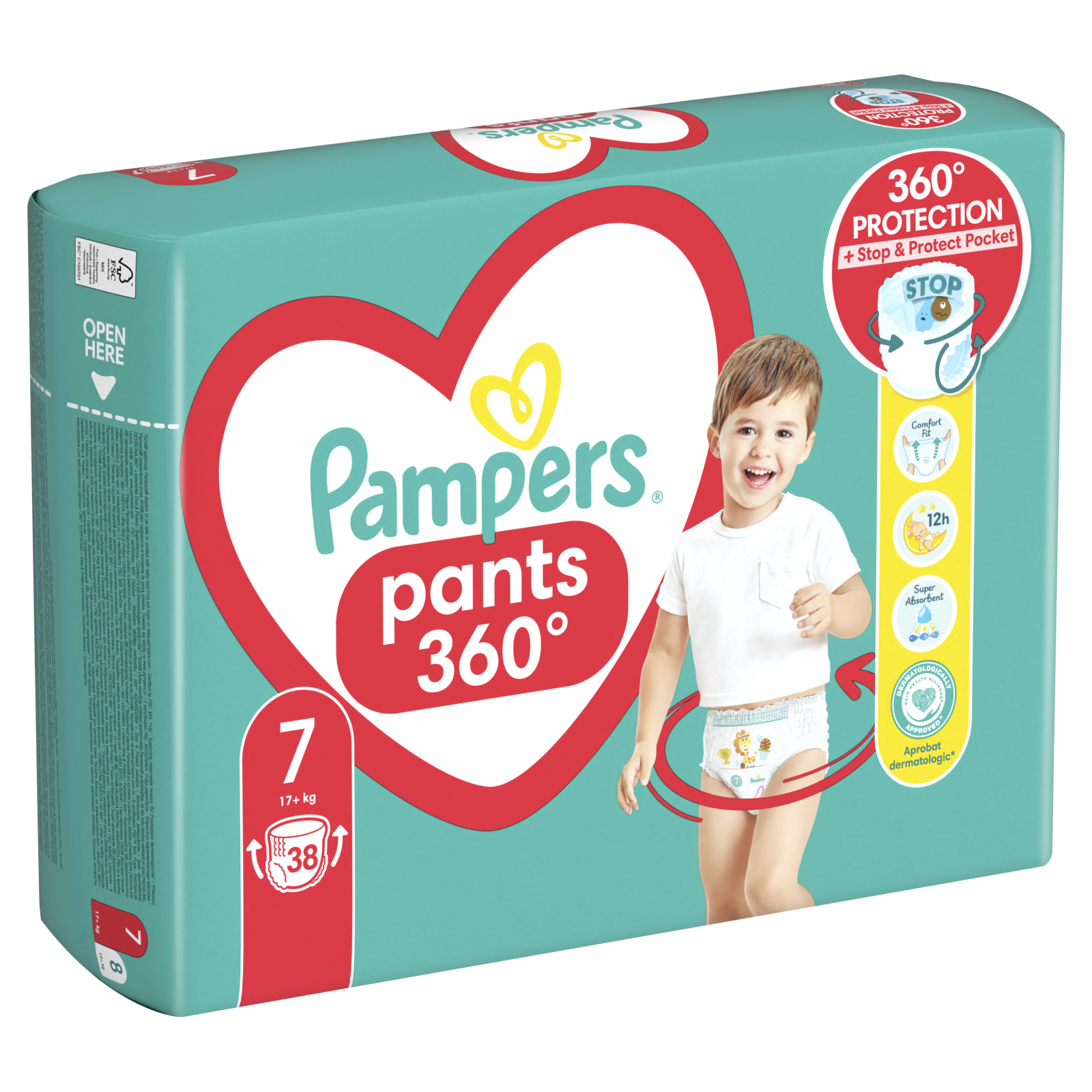 Подгузники Pampers трусики Pants Giant Plus Размер 7 (17+ кг) 38 шт. (8006540069387) изображение 3