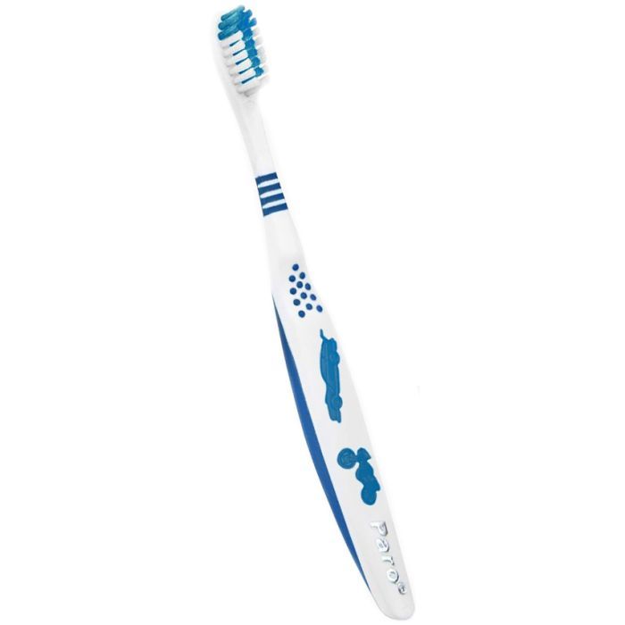 Детская зубная щетка Paro Swiss junior мягкая Синяя (7610458007426-dark blue)