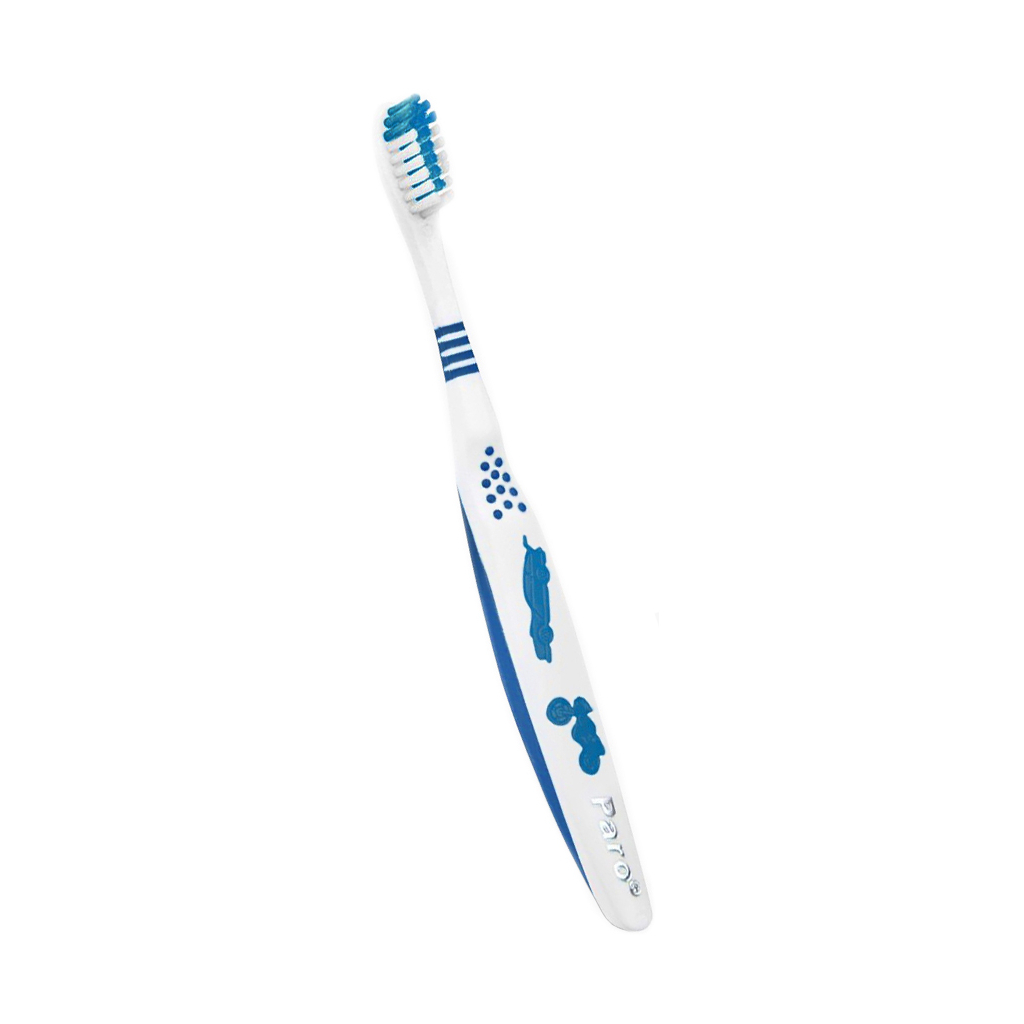 Дитяча зубна щітка Paro Swiss junior м'яка Синя (7610458007426-dark blue)