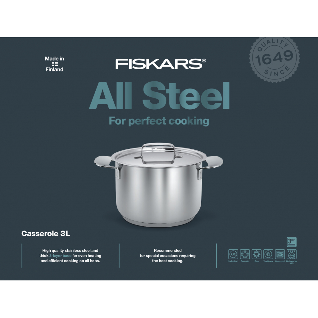Каструля Fiskars All Steel 3 л (1023766) зображення 8