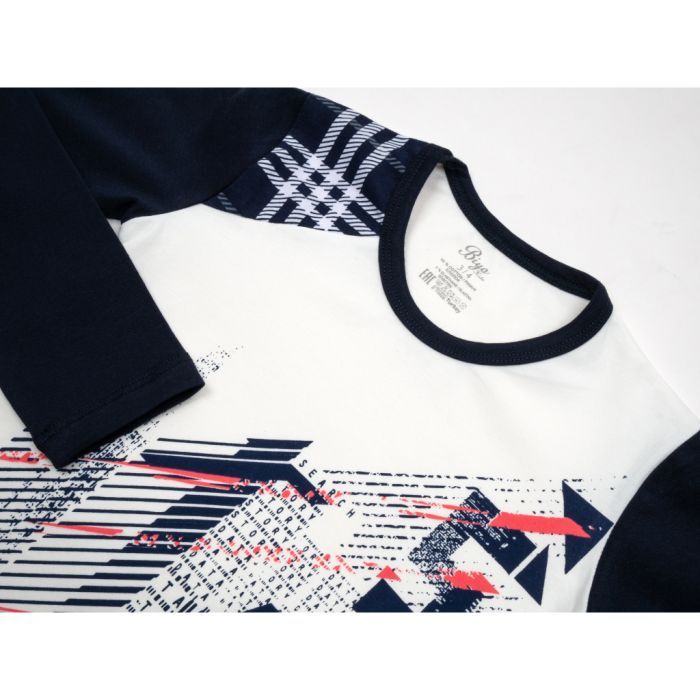 Піжама дитяча BiyoKids з довгим рукавом (5529-98B-blue) зображення 7