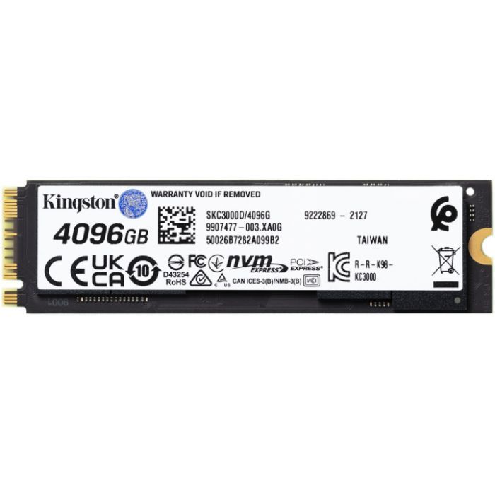 Накопитель SSD M.2 2280 2TB Kingston (SKC3000D/2048G) изображение 3