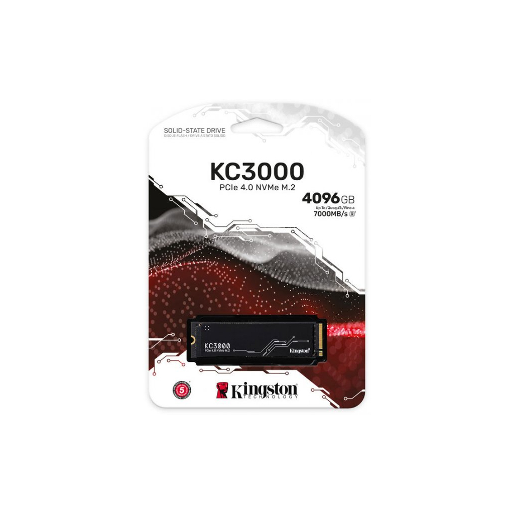 Накопичувач SSD M.2 2280 2TB Kingston (SKC3000D/2048G) зображення 4