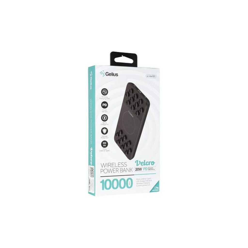 Батарея универсальная Gelius Pro Velcro GP-PBW1120 10000mAh Black (00000087399) изображение 12