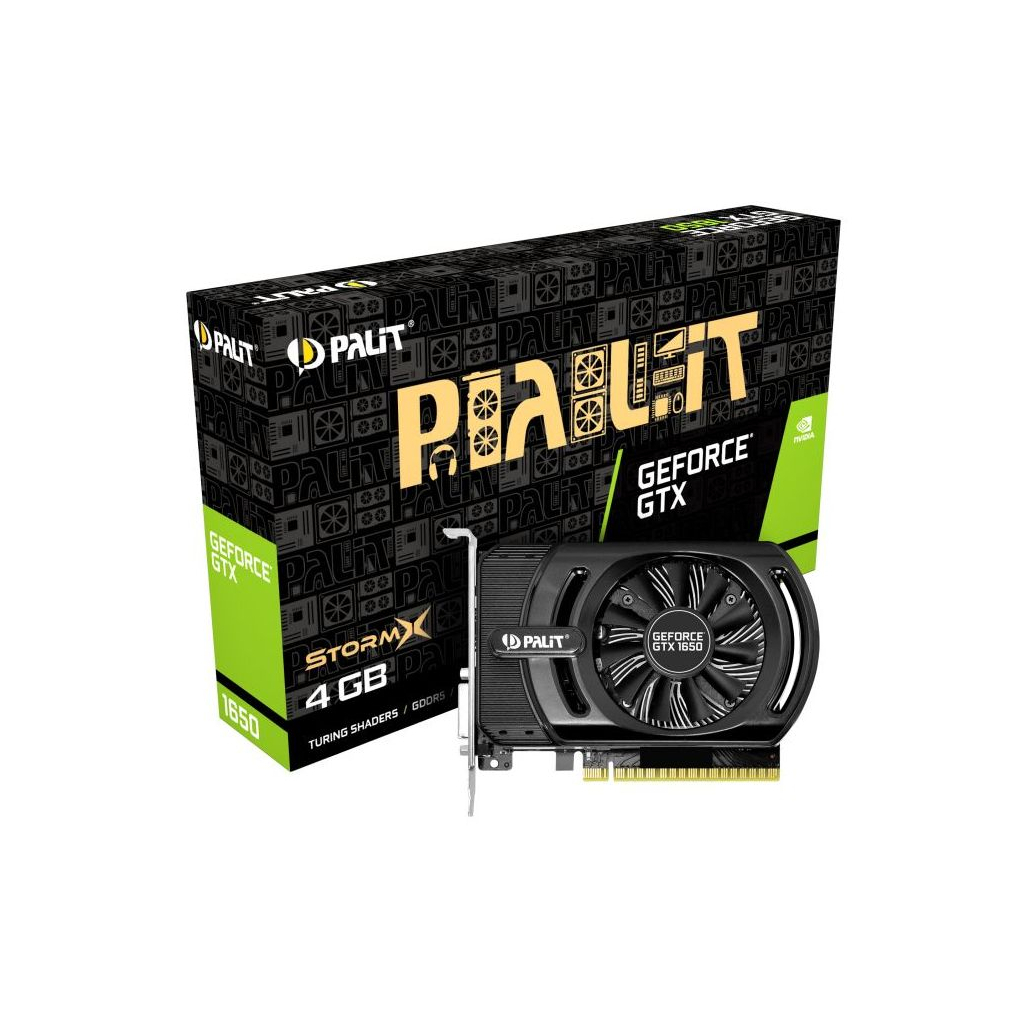 Відеокарта Palit GeForce GTX1650 4096Mb StormX (NE51650006G1-1170F)