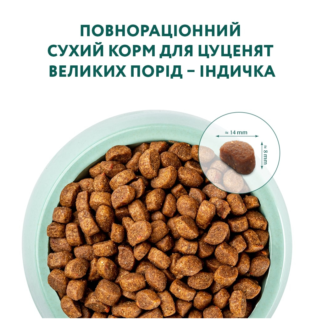 Сухой корм для собак Optimeal для щенков больших пород со вкусом индейки 12 кг (4820215363822) изображение 4