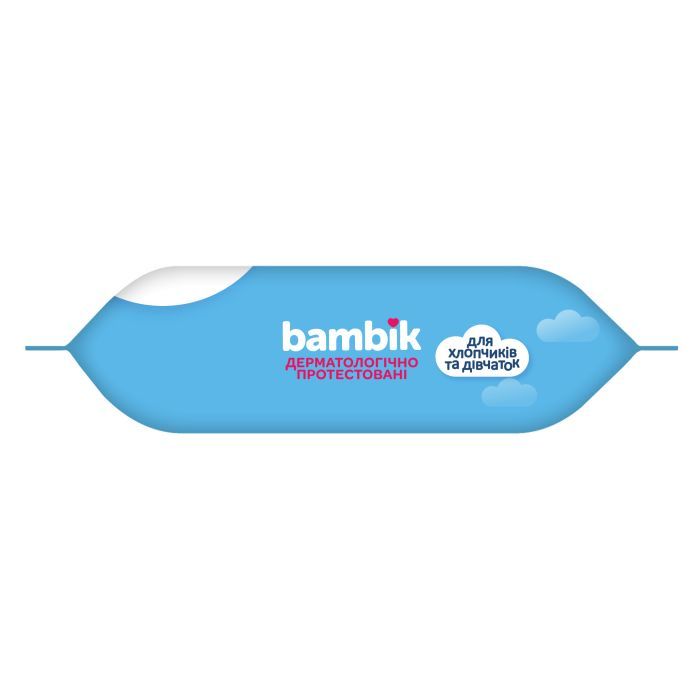 Дитячі вологі серветки Bambik з вівсяним молочком 120 шт. (43406100) зображення 2