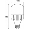 Лампочка EUROELECTRIC Plastic 30W E27 4000K 220V (LED-HP-30274(P)) изображение 3