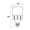 Лампочка EUROELECTRIC Plastic 30W E27 4000K 220V (LED-HP-30274(P)) изображение 4