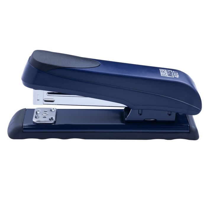 Степлер Buromax пластиковый, 20 л., скобы №24; 26, 136х36,5х53 мм, синий (BM.4227-02)