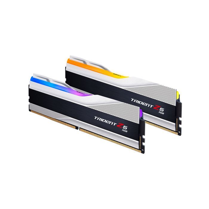 Модуль пам'яті для комп'ютера DDR5 32GB (2x16GB) 6000 MHz Trident Z5 RGB Silver G.Skill (F5-6000J3636F16GX2-TZ5RS) > ціни в Києві та Україні Модуль пам'яті для комп'ютера DDR5 32GB (2x16GB) 6000 MHz Trident Z5 RGB Silver G.Skill (F5-6000J3636F16GX2-TZ5RS)