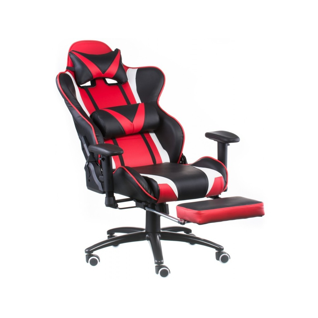 Кресло игровое Special4You ExtremeRace black/red/white with footrest (E6460) изображение 4