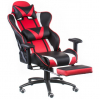 Крісло ігрове Special4You ExtremeRace black/red/white with footrest (E6460) зображення 4