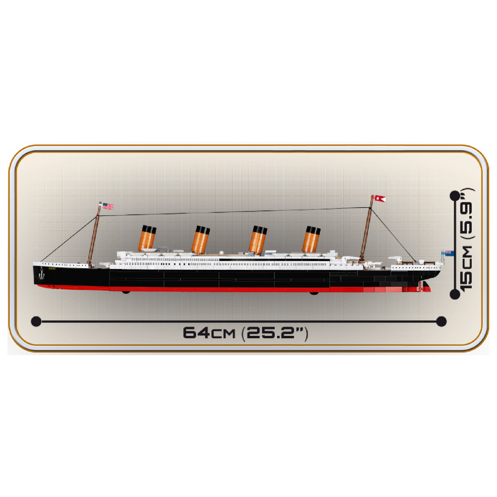 Конструктор Cobi Титанік 1:450, 722 деталі (COBI-1929) зображення 3