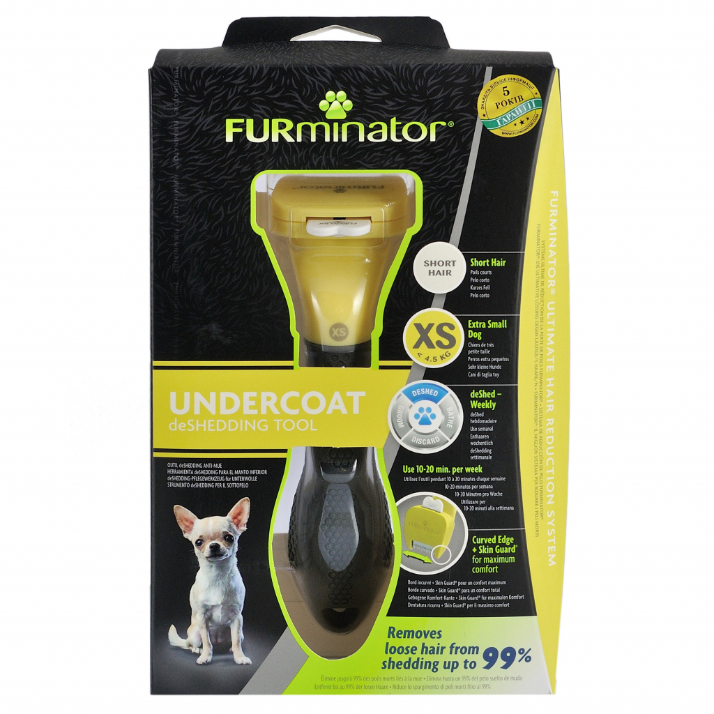 Фурминатор для животных FURminator для собак с короткой шерстью размер XS (4048422144205)