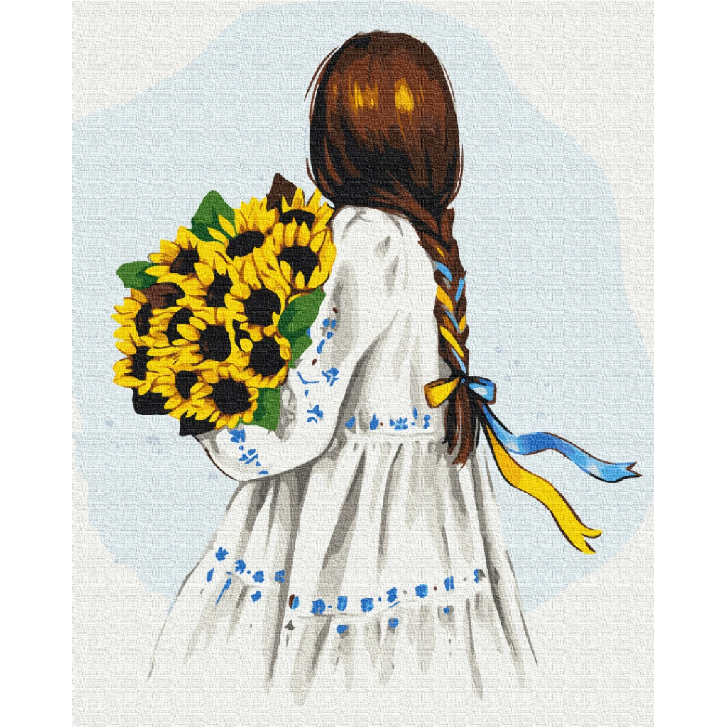 Картина по номерам ZiBi Цветы Украины 40*50 (ZB.64001)