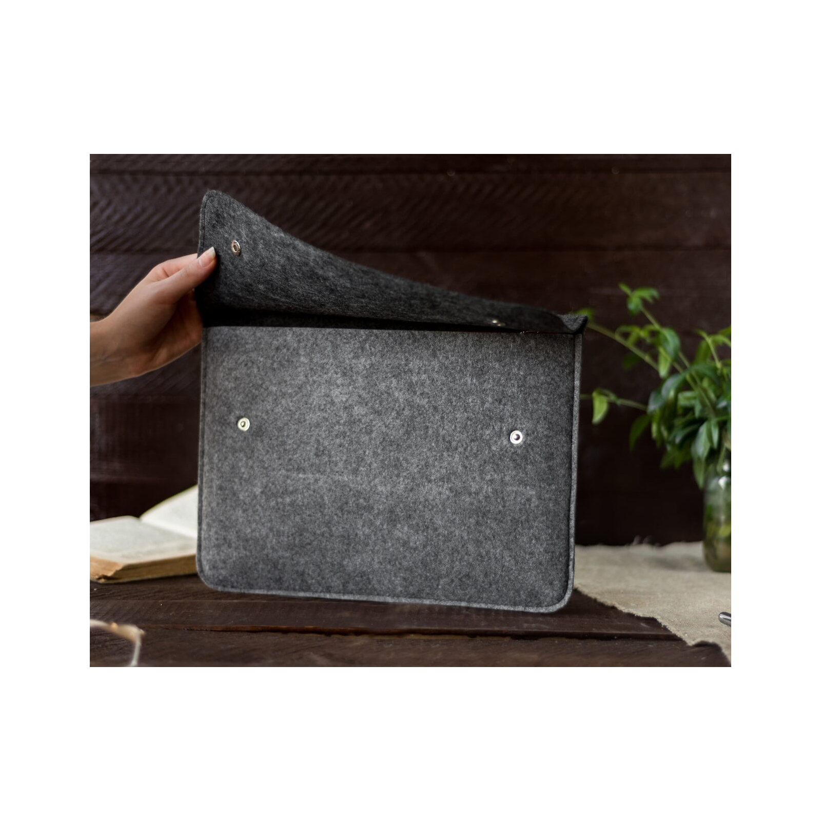 Чехол для ноутбука Gmakin 14 Macbook Pro, Black/Gray (GM05-14) изображение 12