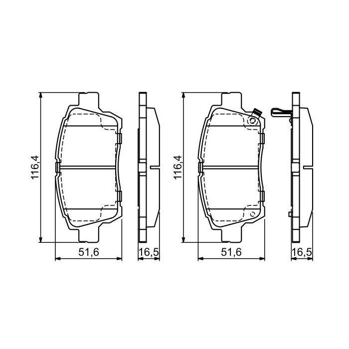 Тормозные колодки Bosch 0 986 424 803 изображение 4