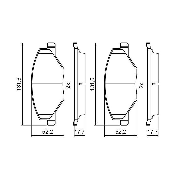 Гальмівні колодки Bosch 0 986 495 390