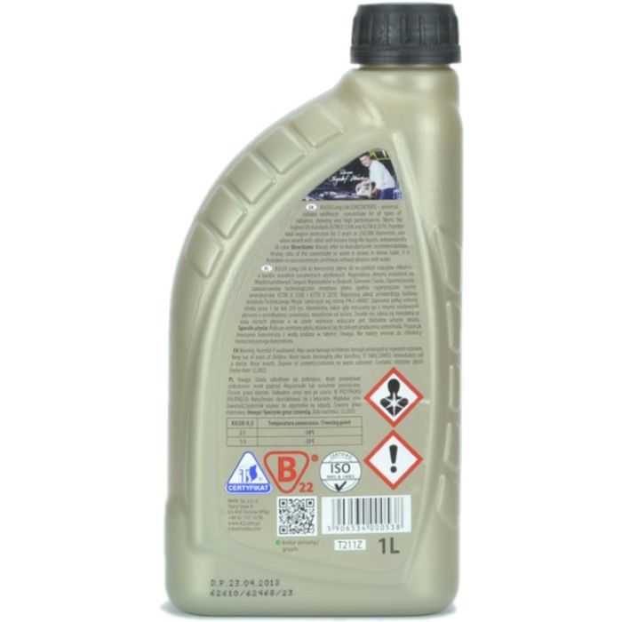 Антифриз K2 KULER KONC. 1л GREEN (T211Z) изображение 2
