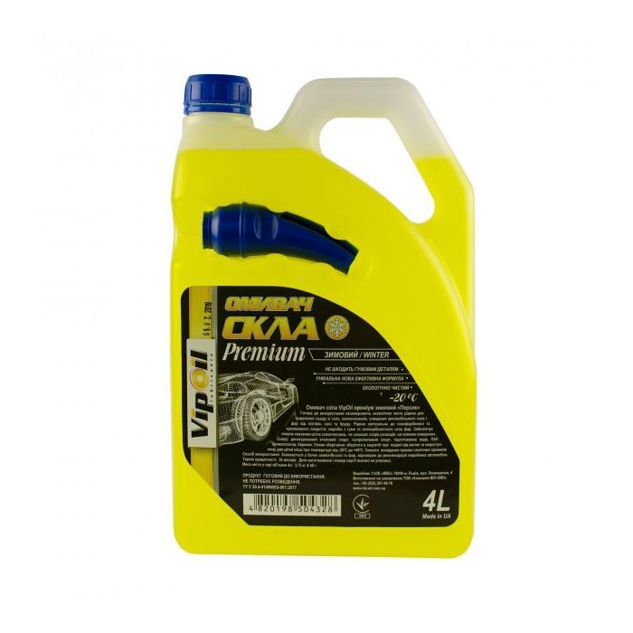 Омивач автомобільний VIPOIL -20 Персик 4л (0279958)