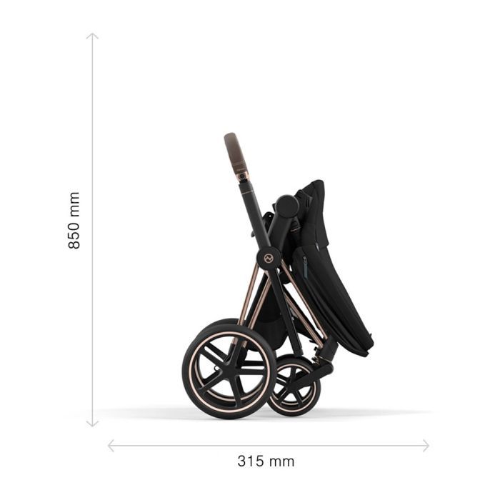 Шасси для коляски Cybex Priam New Generation с каркасом Matt Black (521002331) изображение 6