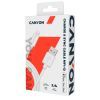 Дата кабель USB 2.0 AM to Lightning 1.0m MFI white Canyon (CNS-MFIC12W) изображение 2