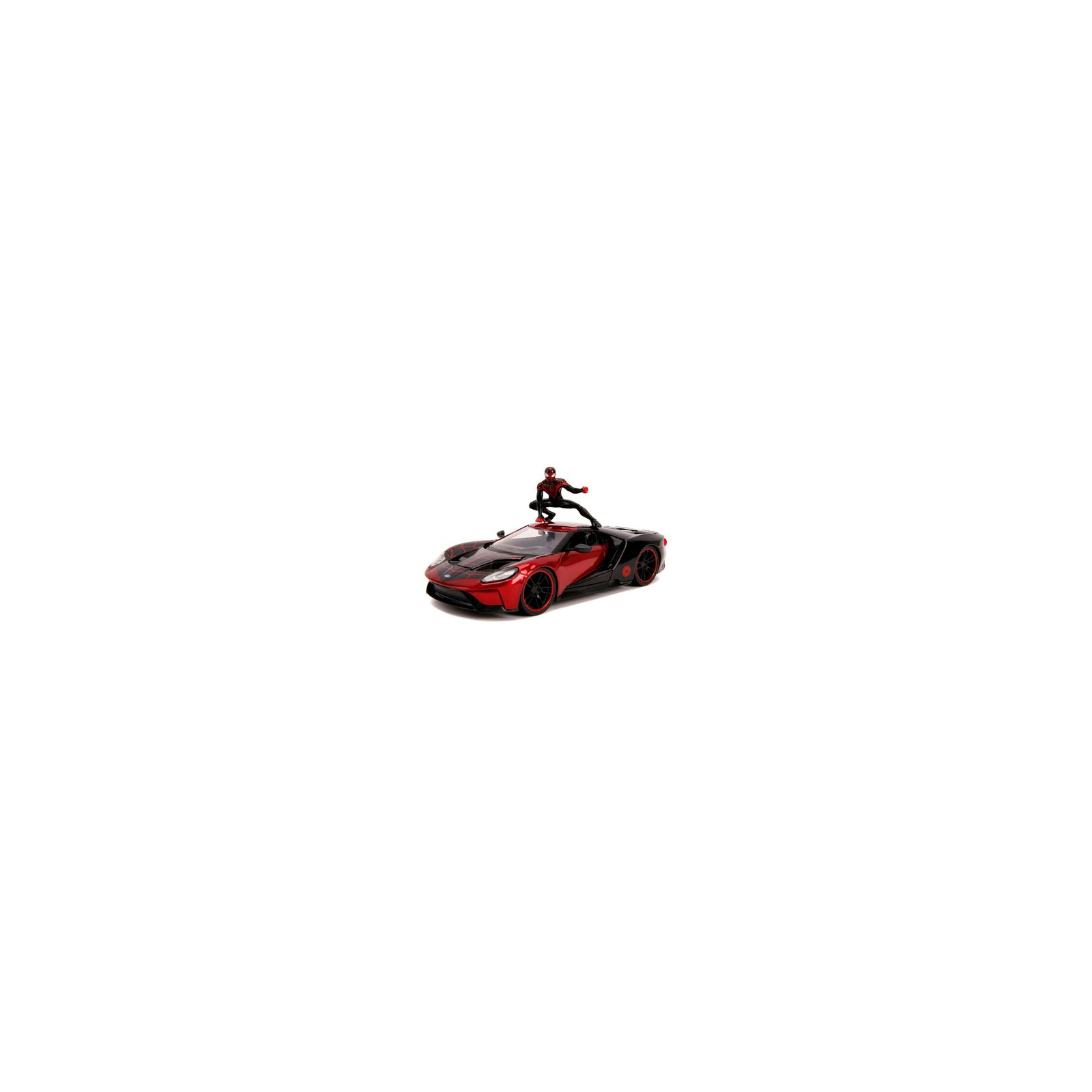 Машина Jada металлическая Spider-Man Форд GT с фигуркой Майлза Моралеса 1:24 (253225008) изображение 3