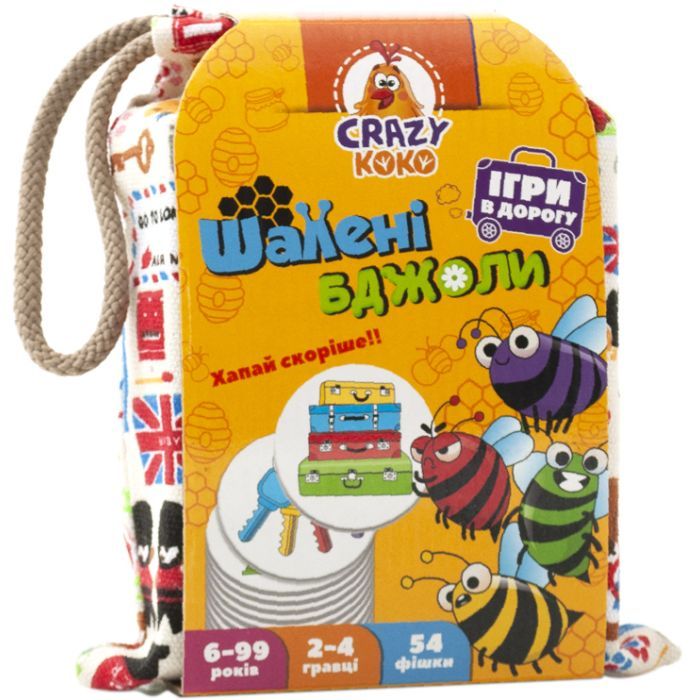 Настольная игра Vladi Toys Игра в мешочке Безумные пчелы (укр) (VT8077-15)
