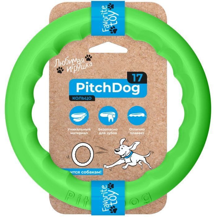 Игрушка для собак Collar PitchDog Кольцо для апортировки 17 см салатовое (62365)