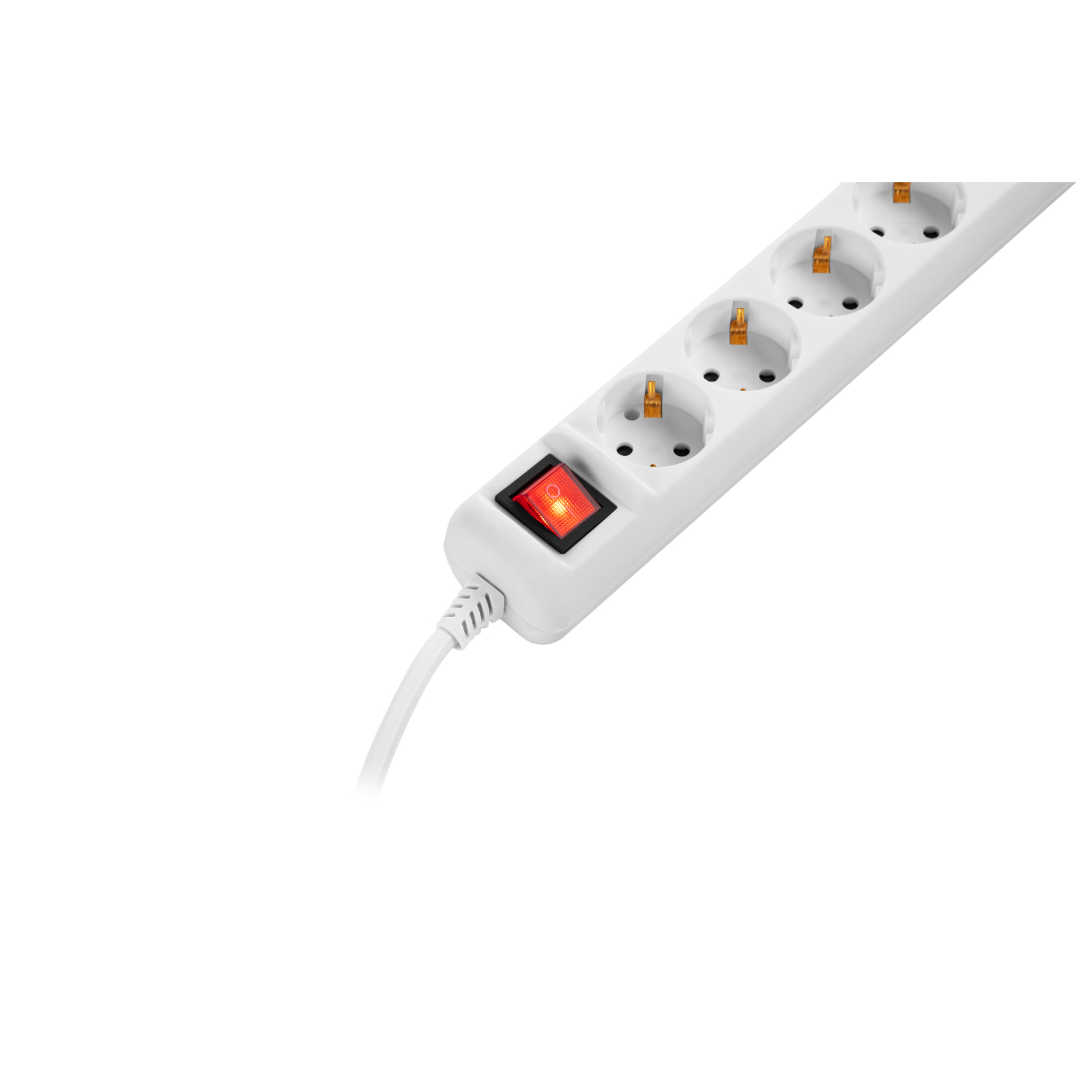 Сетевой удлинитель 2E 5XSchuko з вимикачем,5м, white (2E-U05ES15M5) изображение 4