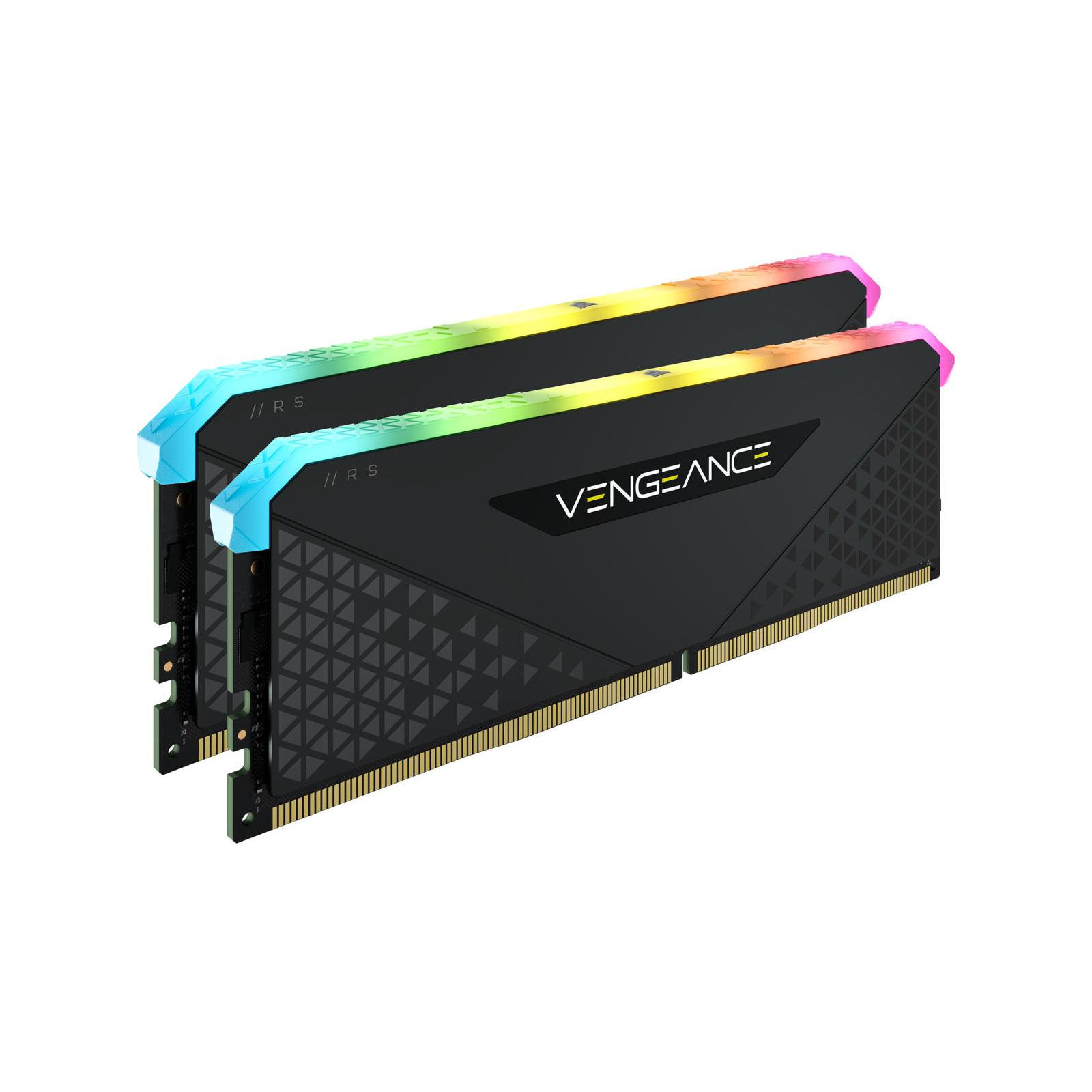 Модуль памяти для компьютера DDR4 32GB (2x16GB) 3600 MHz Vengeance RGB RS Black Corsair (CMG32GX4M2D3600C18)