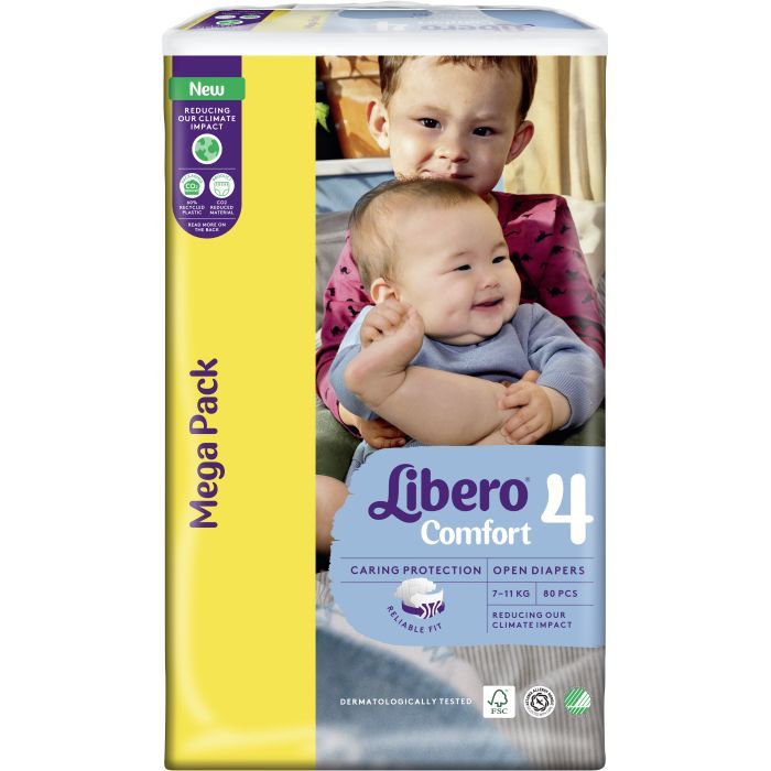 Подгузники Libero Comfort Размер 4 (7-11 кг) 50 шт (7322541756844) изображение 2