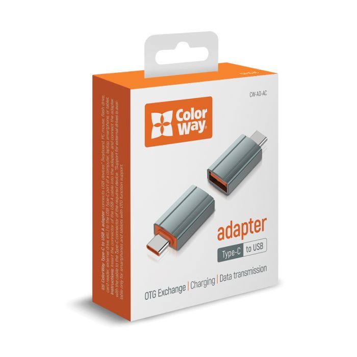 Переходник USB-A toUSB-C ColorWay (CW-AD-AC) изображение 11