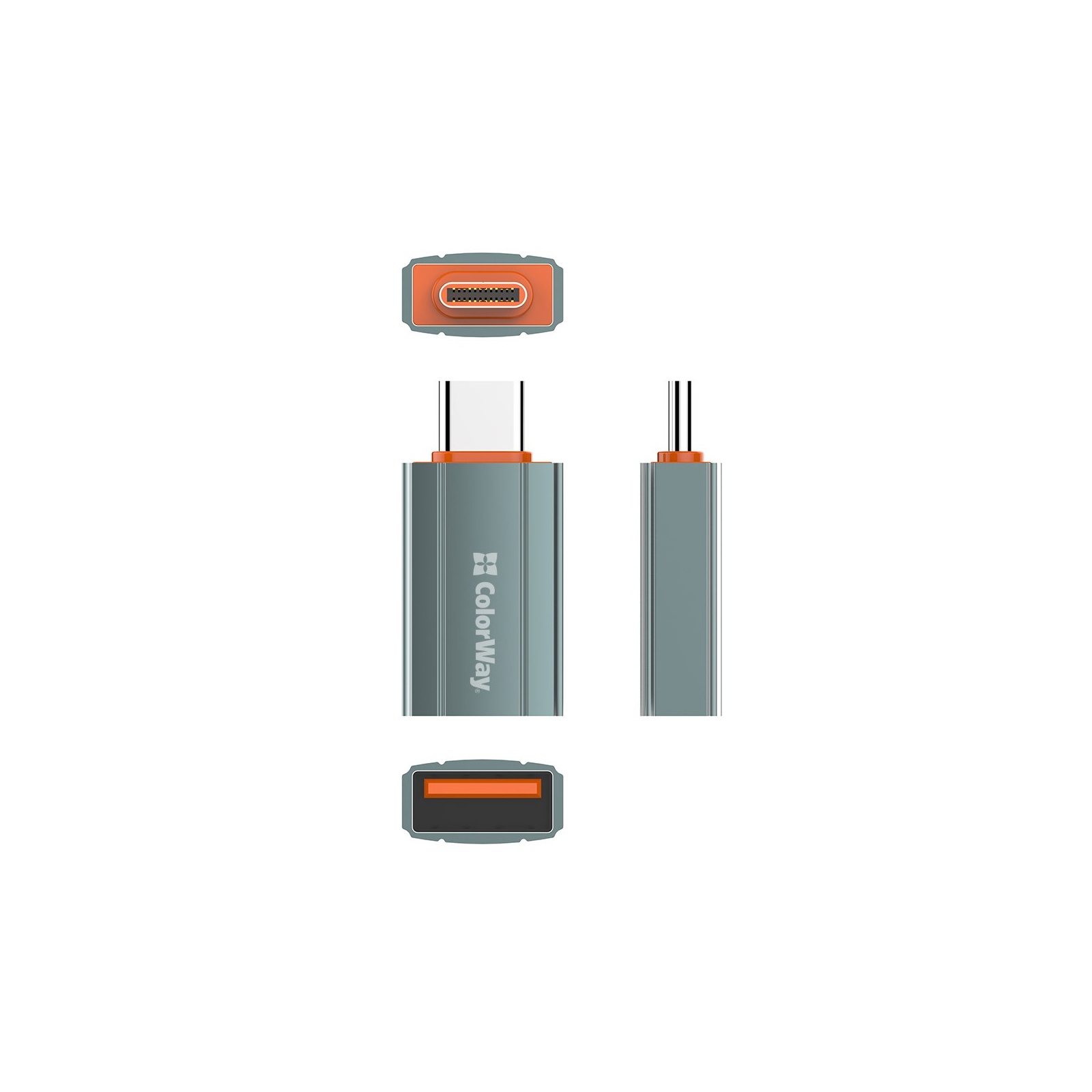 Перехідник USB-A toUSB-C ColorWay (CW-AD-AC) зображення 3