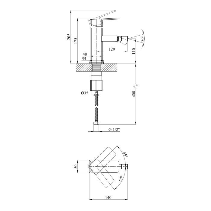 Смеситель Kroner Ems-C020 (CV012073) изображение 7