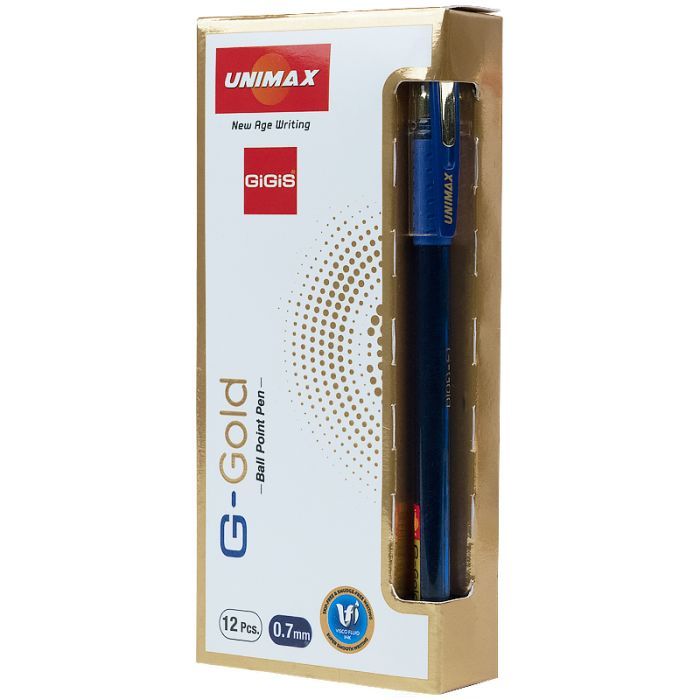 Ручка шариковая Unimax G-Gold, синяя (UX-139-02) изображение 3
