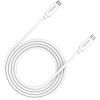 Дата кабель USB-C to USB-C 2.0m UC-42 5A 240W(ERP) E-MARK, white Canyon (CNS-USBC42W)