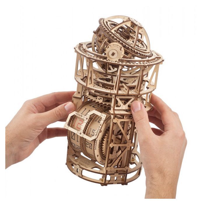 Конструктор Ugears Астроном. Настільний годинник із турбійоном (6337289) зображення 11