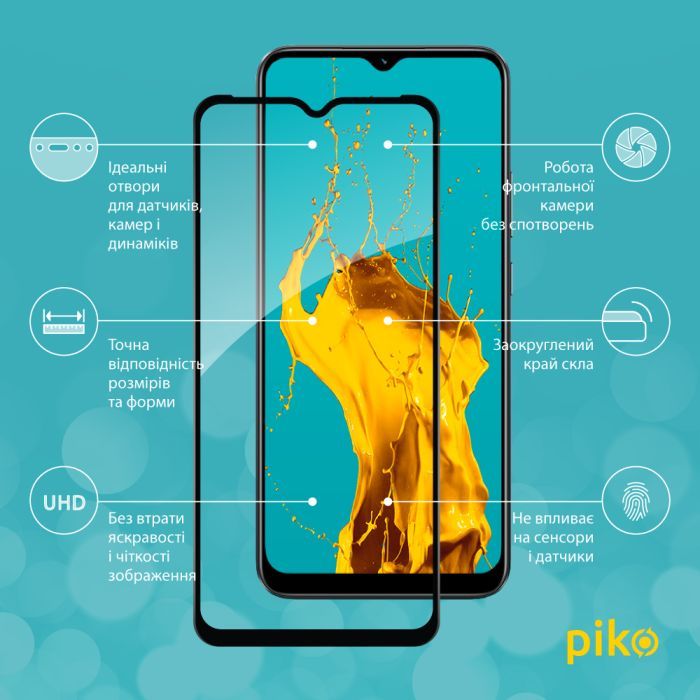Скло захисне Piko Full Glue Realme C30 (1283126546204) зображення 2