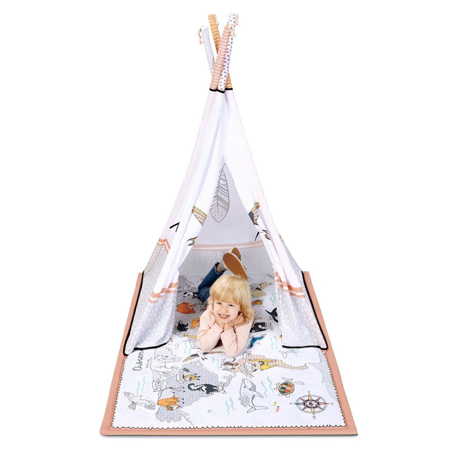 Детский коврик Kinderkraft палатка 3 в 1 Tippy (5902533915835) изображение 3