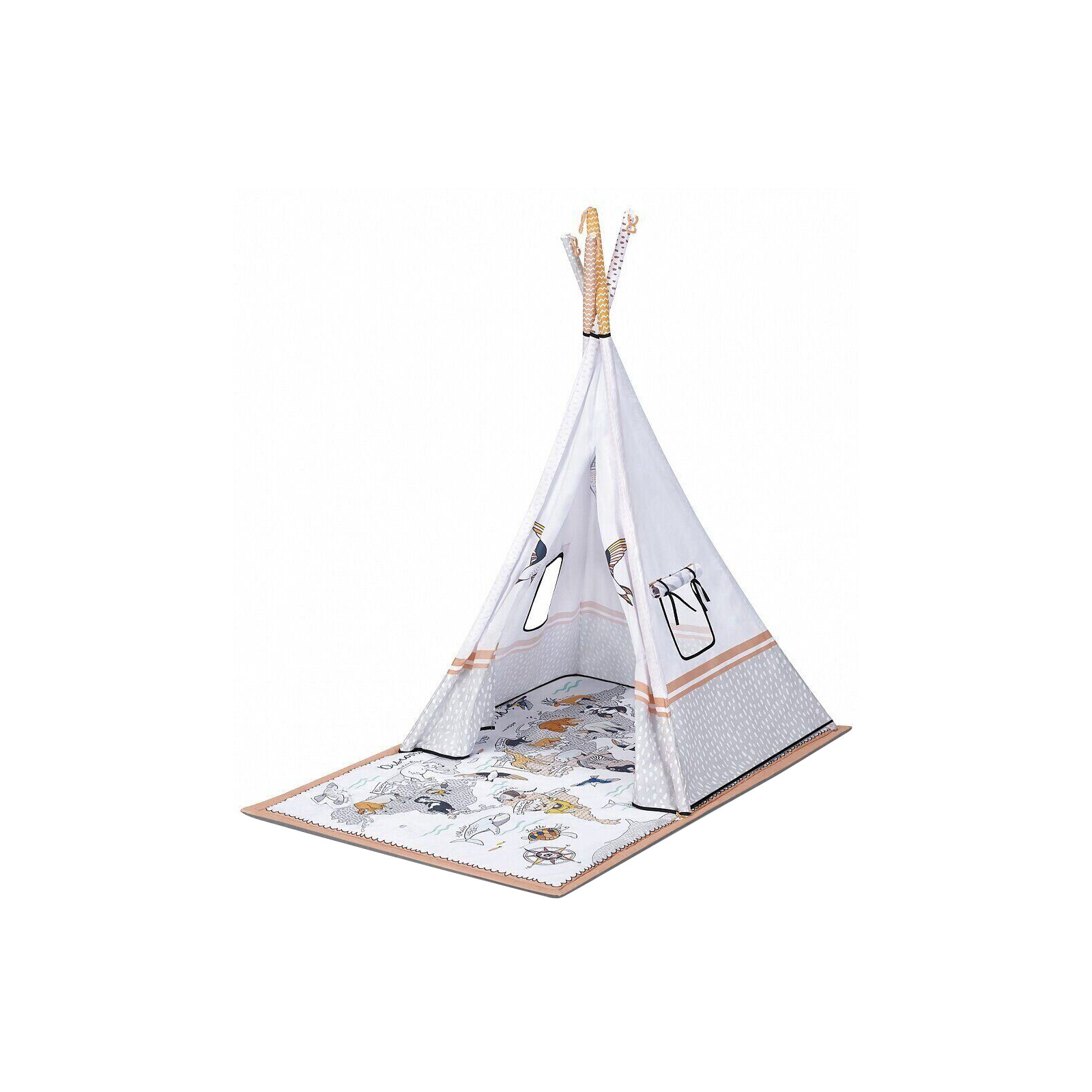 Детский коврик Kinderkraft палатка 3 в 1 Tippy (5902533915835)