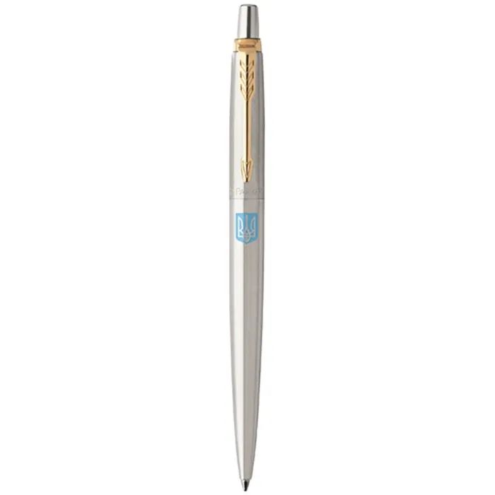 Ручка шариковая Parker JOTTER 17 UKRAINE SS GT BP Герб Украины желто-синий (16032_T005c)
