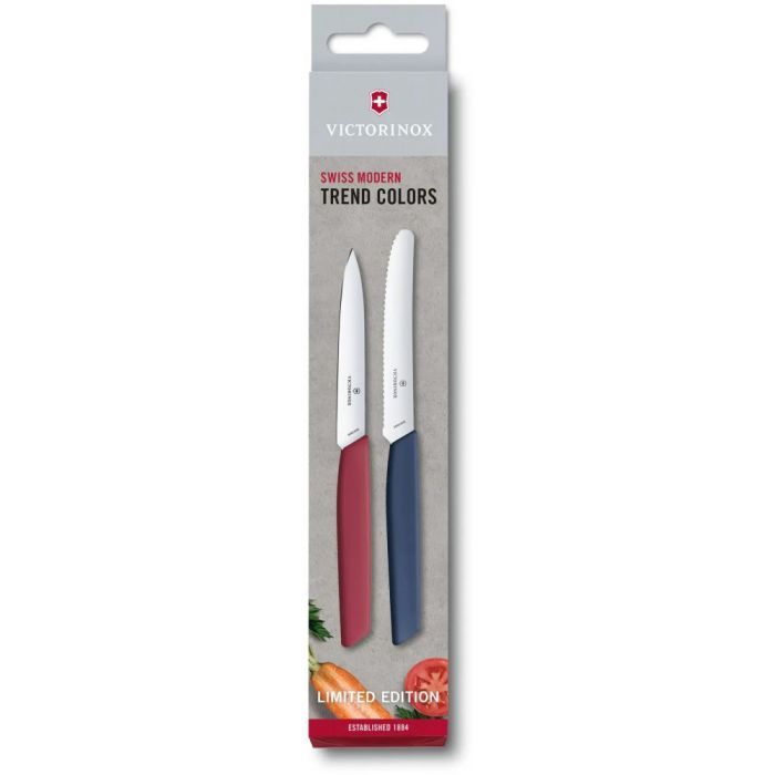 Набор ножей Victorinox Swiss Modern Paring Set 2шт Blue (6.9096.2L3)